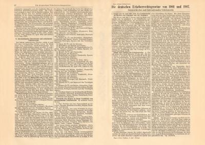 Deutsche Urheberrechtsgesetze historischer Buchdruck ca. 1908