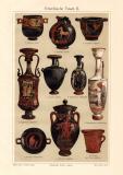 Griechische Vasen II. historischer Druck...