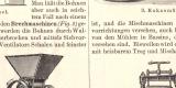 Schokoladenfabrikation historischer Druck Holzstich ca. 1907