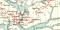 Urstromtäler Norddeutschlands historische Landkarte Lithographie ca. 1906