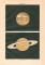 Planeten historischer Druck Lithographie ca. 1907