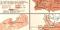 Krankheiten in Deutschland historische Landkarte Lithographie ca. 1905