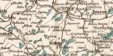 Mecklenburg Schwerin Strelitz historische Landkarte...