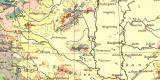 &Ouml;sterreich Ungarn Geologie historische Landkarte Lithographie ca. 1906