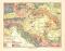 Österreich Ungarn Geologie historische Landkarte Lithographie ca. 1906