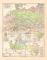 Mitteleuropa Ph&auml;nologie historische Landkarte Lithographie ca. 1905