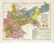 Reichstagswahlen Deutsches Reich 1907 historische Landkarte Lithographie ca. 1907