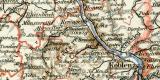 Rheinland und Luxemburg historische Landkarte...