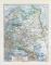 Europ&auml;isches Russland historische Landkarte Lithographie ca. 1907
