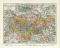 S&auml;chsische Herzogt&uuml;mer historische Landkarte Lithographie ca. 1907