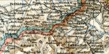 S&uuml;dafrika Kriegsschauplatz 1899-1902 historische Landkarte Lithographie ca. 1908