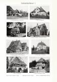 Einfamilienhäuser I. - II. historischer Druck Autotypie ca. 1913
