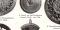 Taschenuhren I. + II. historischer Druck Autotypie ca. 1909