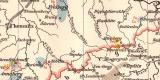 Bergbau Lagerstätten Königreich Sachsen Geologie historische Landkarte Lithographie ca. 1909