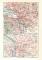 M&uuml;lheim an der Ruhr historischer Stadtplan Karte Lithographie ca. 1913