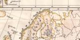 Erde + Europa W&auml;hrungen und M&uuml;nzen historische Landkarte Lithographie ca. 1909