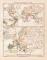 Erde + Europa Währungen und Münzen historische Landkarte Lithographie ca. 1909
