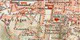 Barmen historischer Stadtplan Karte Lithographie ca. 1910