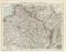 Nordost Frankreich Karte Lithographie 1892 Original der Zeit