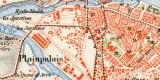 Genf und Umgebung historischer Stadtplan Karte...