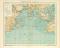 Indischer Ocean historische Landkarte Lithographie ca. 1898