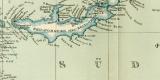 Kaiser - Wilhemlsland Bismarck  -Archipel Salomon- und Marschall Inseln historische Landkarte Lithographie ca. 1899