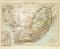 Kapkolonien historische Landkarte Lithographie ca. 1897