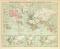 Kolonien Welt Karte Lithographie 1896 Original der Zeit