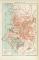 Marseille historischer Stadtplan Karte Lithographie ca. 1892