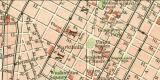 Neuyork historischer Stadtplan Karte Lithographie ca. 1900