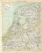 Niederlande historische Landkarte Lithographie ca. 1892