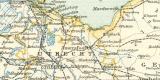 Niederlande historische Landkarte Lithographie ca. 1897