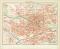 Nürnberg Stadtplan Lithographie 1892 Original der Zeit