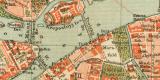 St. Petersburg historischer Stadtplan Karte Lithographie...