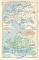Pflanzengeographie II. historische Landkarte Lithographie ca. 1892
