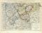 Rheinprovinz Westfalen Hessen Nassau und Grossherzogtum Hessen II. Südlicher Teil historische Landkarte Lithographie ca. 1892
