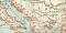 Das Römische Reich in seiner grössten Ausdehnung unter Trajan 98 - 117 n. Chr. historische Landkarte Lithographie ca. 1892