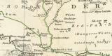 Russisch Centralasien und Turkestan historische Landkarte Lithographie ca. 1892
