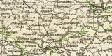 Westrussland und Ostseeprovinzen historische Landkarte Lithographie ca. 1898