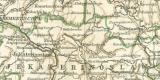 Südrussland Krim und Taurien historische Landkarte Lithographie ca. 1892