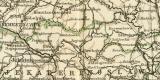 Südrussland Krim und Taurien historische Landkarte Lithographie ca. 1899