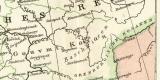 Russland Historische Karte Lithographie 1895 Original der...