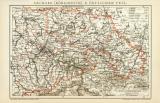 Sachsen Königreich II. Östlicher Teil historische Landkarte Lithographie ca. 1892