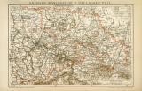 Sachsen Königreich II. Östlicher Teil historische Landkarte Lithographie ca. 1896