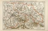 Sachsen Königreich II. Östlicher Teil historische Landkarte Lithographie ca. 1897