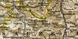 Salzburg und Salzkammergut historische Landkarte...