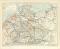 Die Schiffahrtsstrassen des Deutschen Reiches historische Landkarte Lithographie ca. 1897