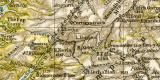 Schottland historische Landkarte Lithographie ca. 1900