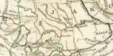 Sibirien I. Übersichtskarte historische Landkarte Lithographie ca. 1896