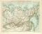 Sibirien I. Übersichtskarte historische Landkarte Lithographie ca. 1896